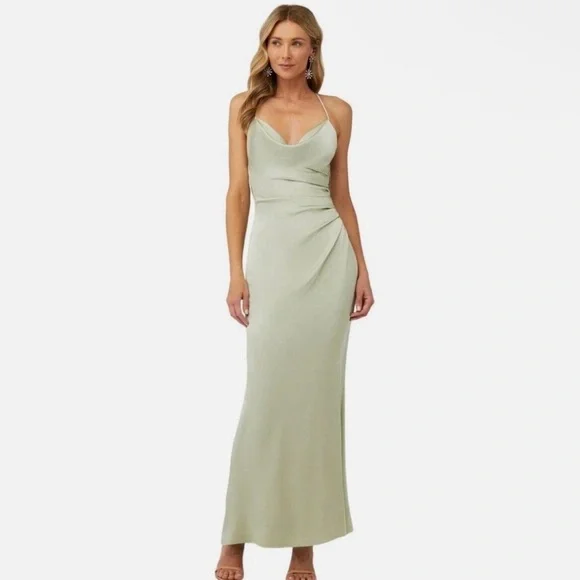 Katie May | Dresses | Katie May Elegant Sage Green Evening Gown | Poshmark